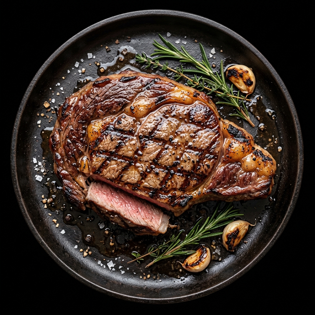 Corte Ribeye Premium cocido a las brasas